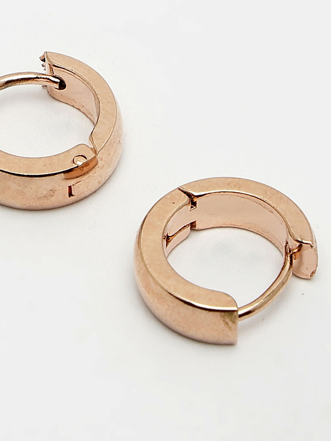 NVR Men's Set of 3 Multicolor Rhodium-Plated Stainless Steel Hoop Earrings - Swadesiicart