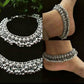 Mominos Fashion Trendy Oxidised Silver Plated