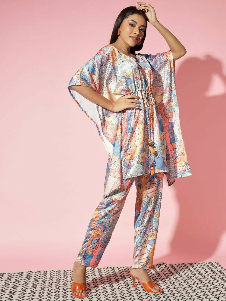 Myshka Multi Printed Women Bling & Sparkly Co-Ords - Swadesiicart