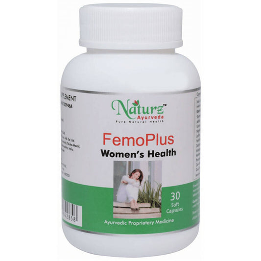 Naturz Ayurveda Femo Plus Women's Health Capsules | Swadesiicart