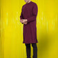 Even Apparels Pure Cotton Maroon Asymetrical Kurta - Maroon | Swadesiicart