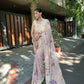 Vamsee Subh Laxmi Beige Georgette Saree - Swadesiicart
