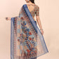 Shree Shyam Fashion Linen Cotton Cream Saree
