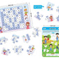 Braintastic Educational Game: Math Master (6-99 Years) Write & Wipe Reusable Activity Sheets with Free Puzzle for Kids