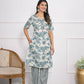 Festive Wear Ethnic Off White chanderi Stitched Suit With Dupatta - Anbazaar - Swadesiicart