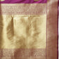 Lorenvalley Fashion Wine Soft Silk Woven Design Gold Zari Weaving Saree - Swadesiicart