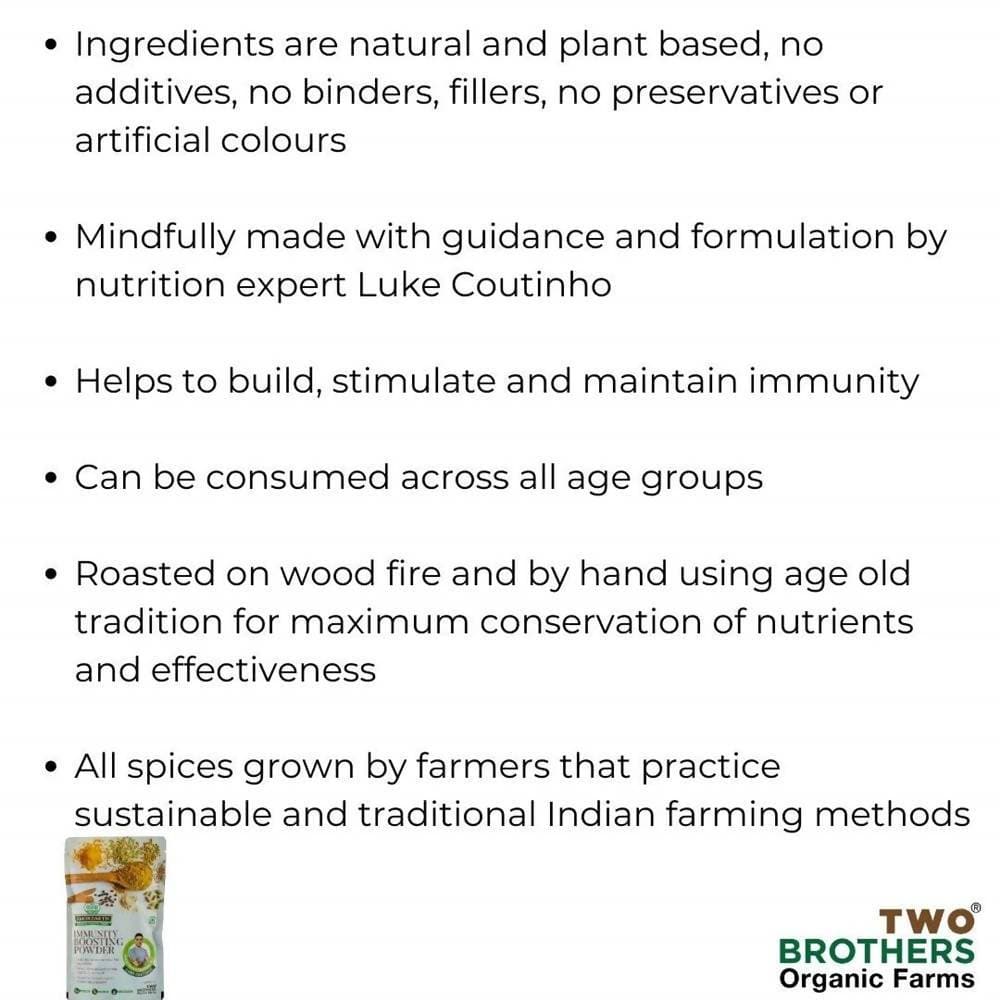 Two Brothers Organic Farms Plant Based Immunity Boosting Powder | Swadesiicart