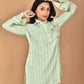 Morchari Women And Hand Embroidery Co-Ords-Green - Swadesiicart