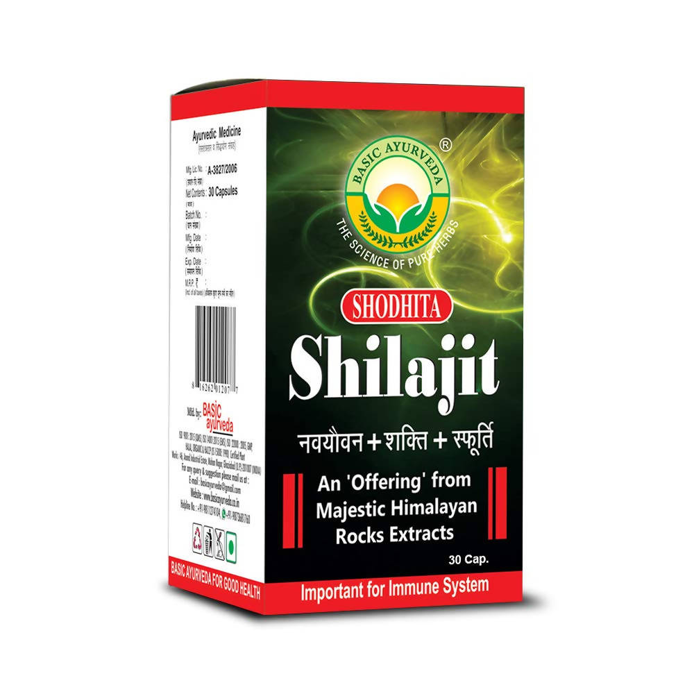 Basic Ayurveda Shodhita Sj Capsules - Limited Time Offer - Swadesiicart