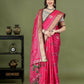 Lorenvalley Fashion Pink Patola Silk Woven Design Zari Meenakari Weaving Saree - Swadesiicart