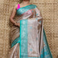 Exclusive Collection Light Coffee Beautiful Tissue Benarasi Saree - Swadesiicart