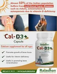 Rajasthan Herbals International Cal-D3+ Capsules - Swadesiicart