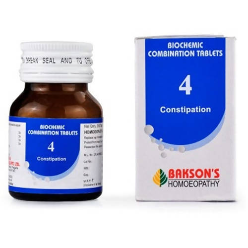 Bakson's Homeopathy Biochemic Combination 4 Tablets | Swadesiicart