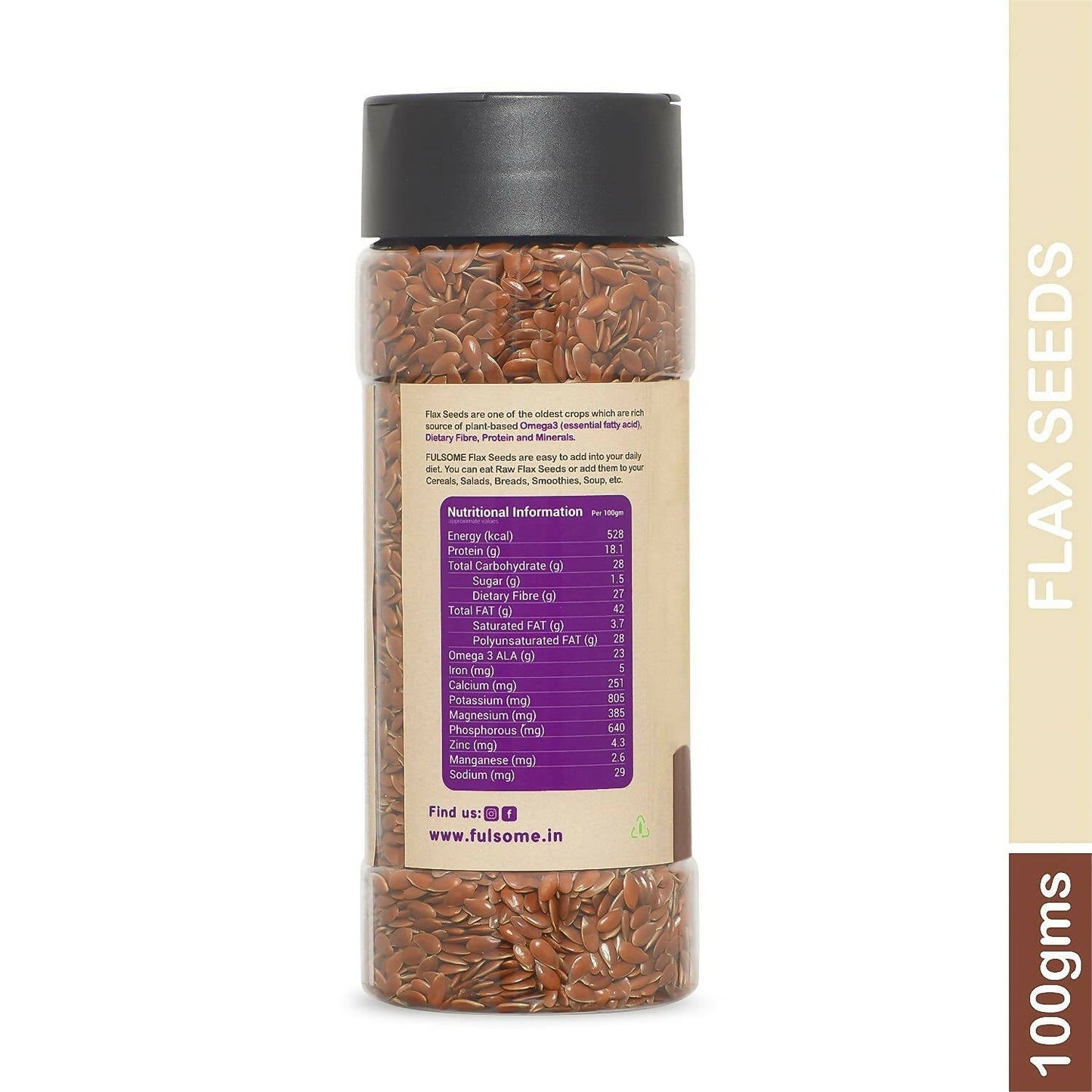 Fulsome Raw Flax Seeds - Swadesiicart