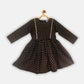 Ahalyaa Black Color Crepe Printed kids Kurta Palazzo Set For Girls | Swadesiicart