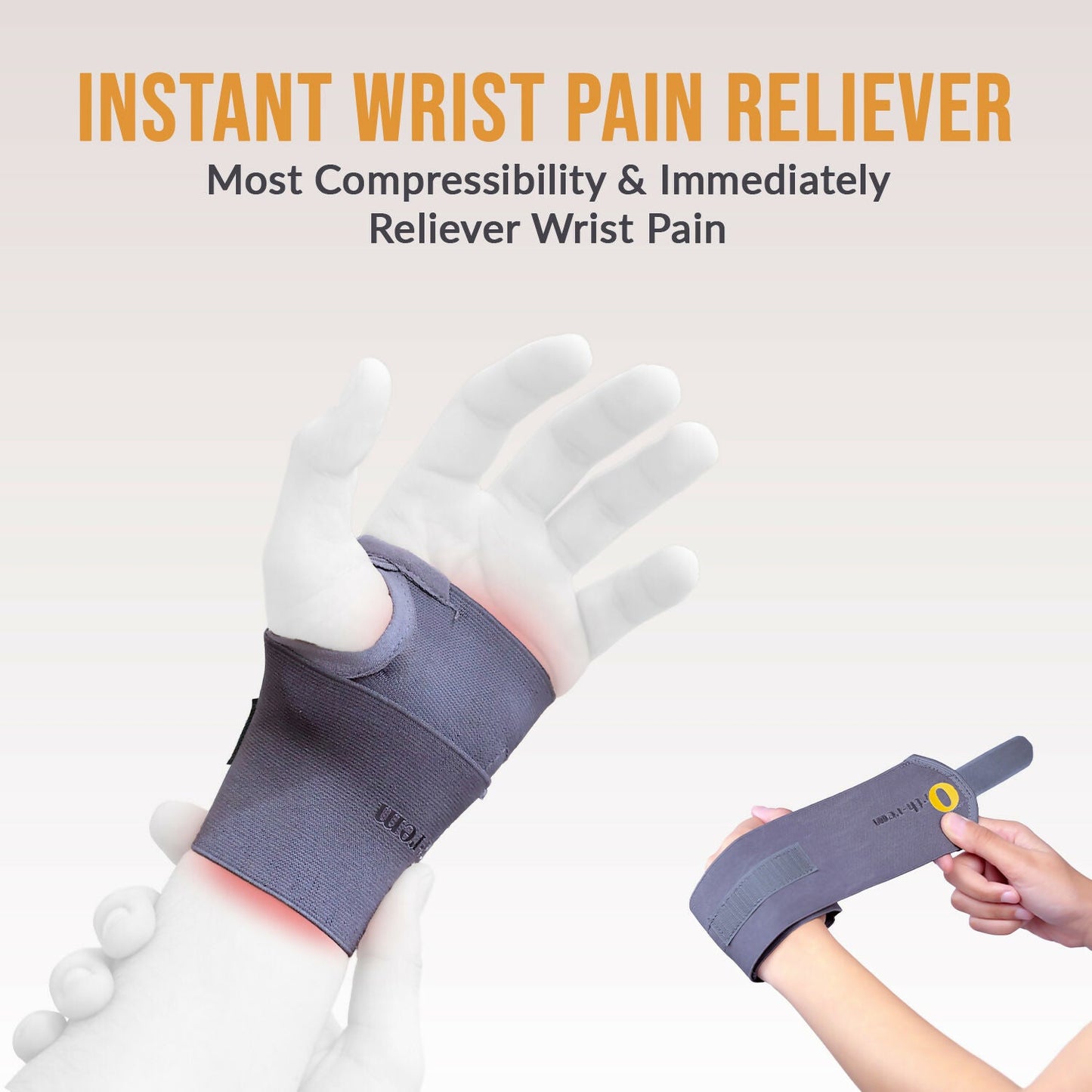 Orth-rem Wrist Support Brace with Thumb Loop Strap | Swadesiicart