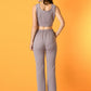 Myshka Women's Lavender Solid Top With Trousers - Swadesiicart