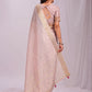 Shree Shyam Fashion Organza Peach Saree