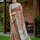 Shree Shyam Fashion Linen Brown Saree