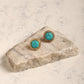 Blue Gold-Polished Handcrafted Studs Earrings - Ruby Raang - Ruby Raang Studio