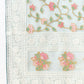 Blue Organza Floral Embroidered Saree with Unstitched Blouse Piece - Roozal