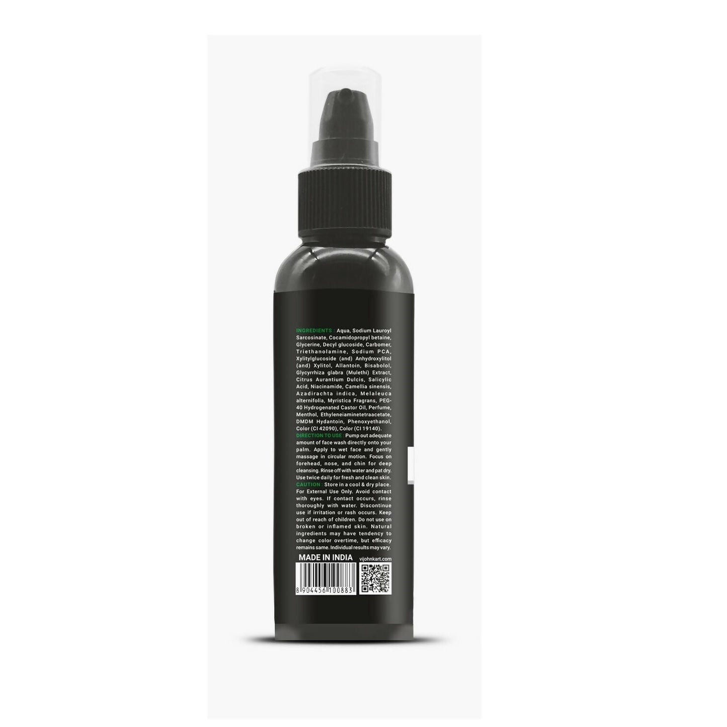 VI-JOHN Master Stroke Green Tea Face Wash Brightening Skin And Improving Texture For All Skin Type | Swadesiicart