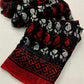 Red Linen Blend Ethnic Motifs Saree with Unstitched Blouse - Hiral Fashion | Swadesiicart