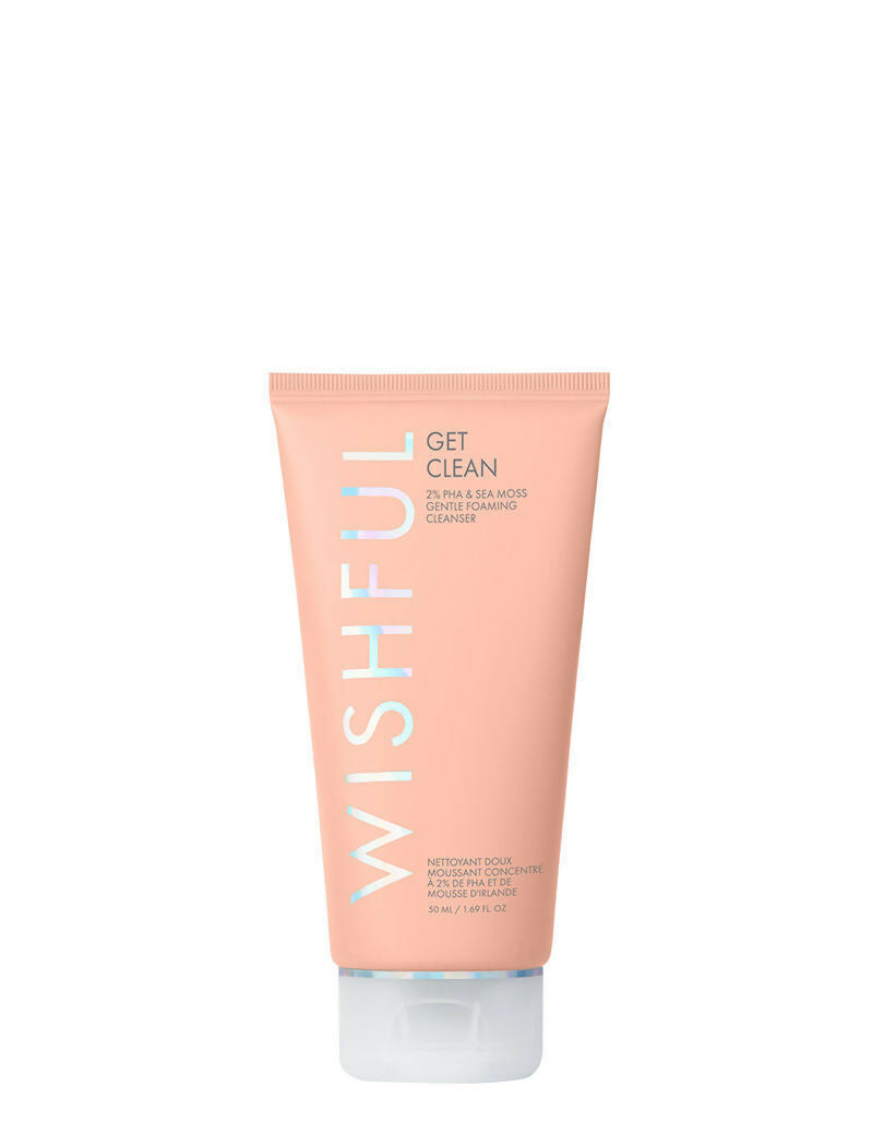 Wishful By Huda Beauty Get Clean 2% PHA & Sea Mossgentle Foaming Cleanser - Korean Skincare | Swadesiicart