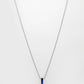 NVR Men Blue Plated Geomatric Pendent With Chain | Swadesiicart