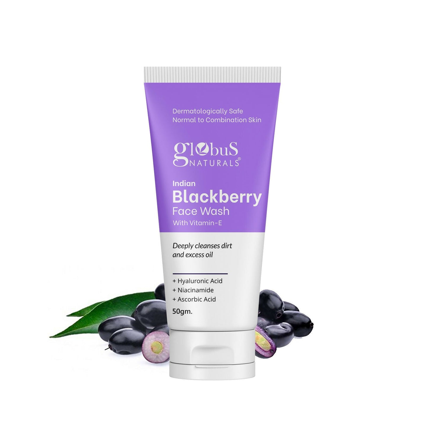 Globus Naturals Indian Blackberry Face Wash with Vitamin E | Swadesiicart