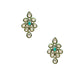 Gold-Polished Traditional Green Meenakari Handcrafted Kundan Necklace With Dangle Earrings & Maang Tikka Jewellery Set For Women/Girls - Wahe Jewels - Swadesiicart