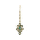 Gold-Polished Traditional Green Meenakari Handcrafted Kundan Necklace With Dangle Earrings & Maang Tikka Jewellery Set For Women/Girls - Wahe Jewels - Swadesiicart