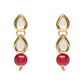 Gold-Polished Traditional Kundan & Pearls Necklace Jewellery Set with Earrings for Women And Girls - Wahe Jewels - Swadesiicart