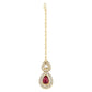 Gold-Polished Traditional Kundan & Stone Studded Choker Necklace Jewellery Set with Earrings & Maang Tikka for Women And Girls - Wahe Jewels - Swadesiicart
