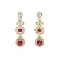 Gold-Polished Traditional Floral Design Kundan Stones Studed Necklace Jewellery Set with Earrings & Maang Tikka for Women And Girls - Wahe Jewels - Swadesiicart