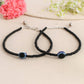 VOJ Women Black Color stainless steel Anklet - VOJ (Valley Of Jewellery)