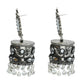 Mominos Fashion Johar Kamal Women Silver Oxidised Jhumkas - Swadesiicart