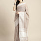 Shree Shyam Fashion Linen Beige Saree