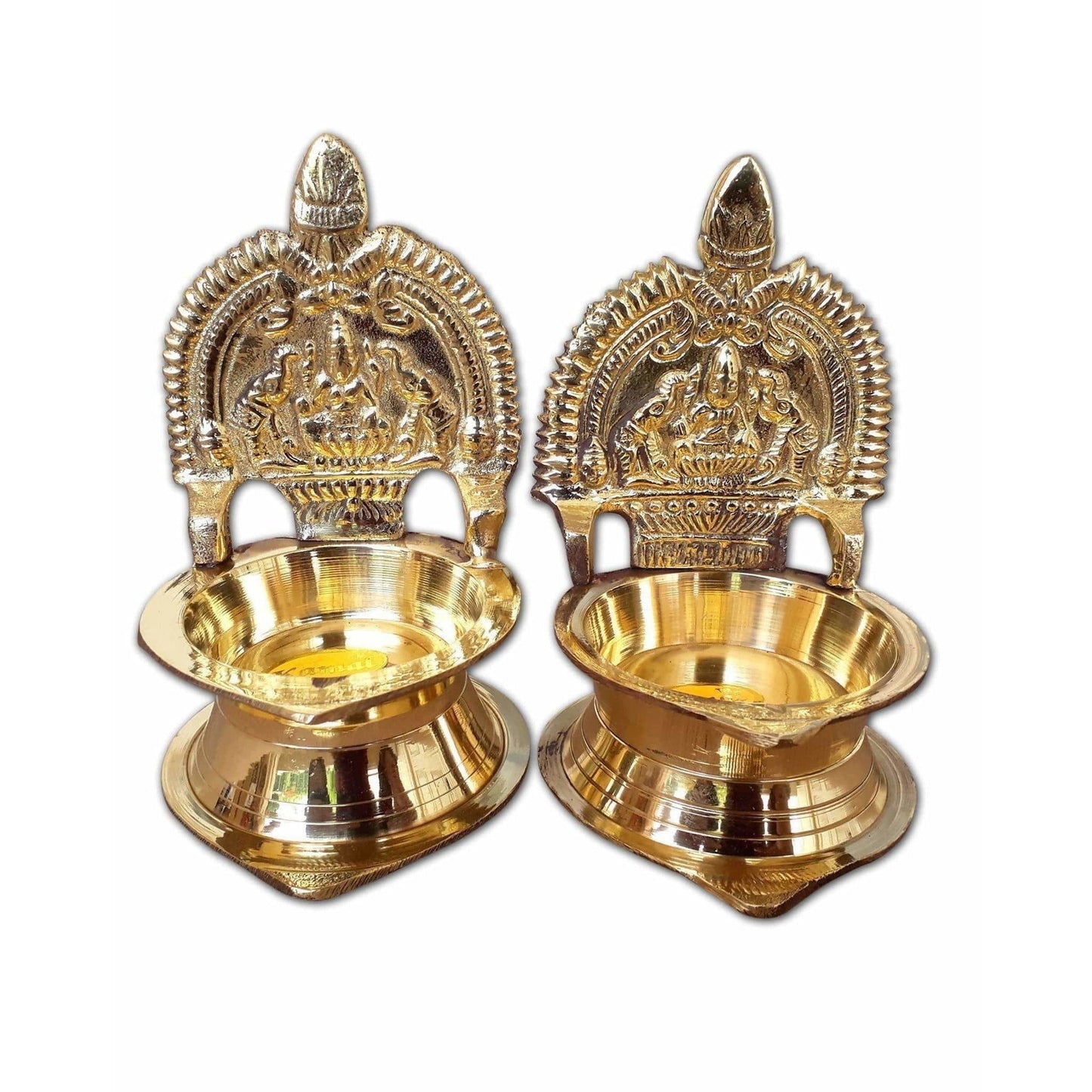 Kamakshi Diya Lamp / Kamakshi Deepam - 1 Pair | Swadesiicart