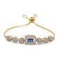 Rhodium-Plated Alloy American Diamond Studded Designer Bracelets - The Pari - Swadesiicart
