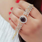 Rhodium-Plated Alloy Stone Studded Designer Bracelets - The Pari - The Pari - Dinesh Associates