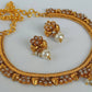 White Agate necklace Set - Mokshi Collections
