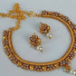 White Agate necklace Set - Swadesiicart