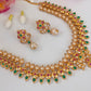 Multicolor Uncuts Bridal Jewelry With Earrings - Swadesiicart