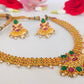 Ruby Emeralds Gold-Polished Bridal Jewelry - Swadesiicart