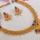 Ruby Emeralds Gold-Polished Bridal Jewelry - Swadesiicart