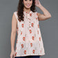 Antaran Peach Pure Cotton Printed Tunic - Swadesiicart