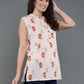 Antaran Peach Pure Cotton Printed Tunic - Swadesiicart