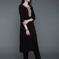 Antaran Black Rayon Embroidered Kurta Pant Set - Swadesiicart
