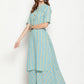 Antaran Blue Cotton Yarn Dyed Striped Kurta - Swadesiicart